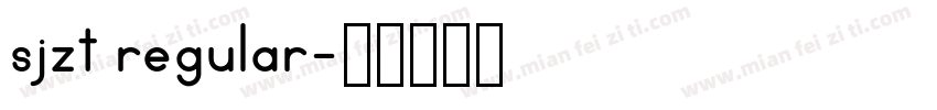 sjzt regular字体转换